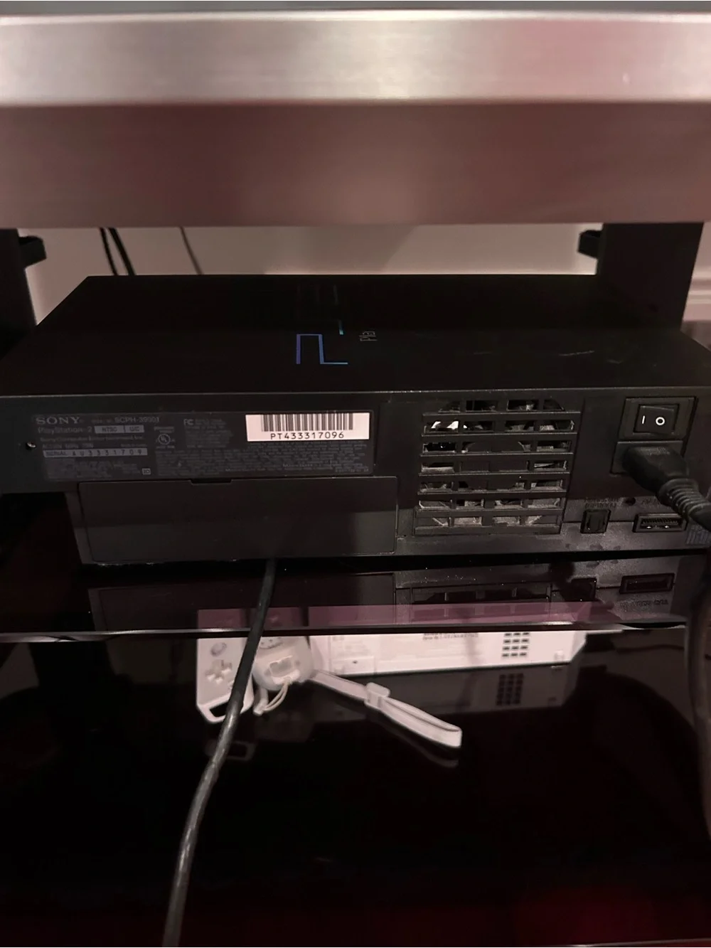 Sony PS2 Slimline Console in Black with Blue Logo
